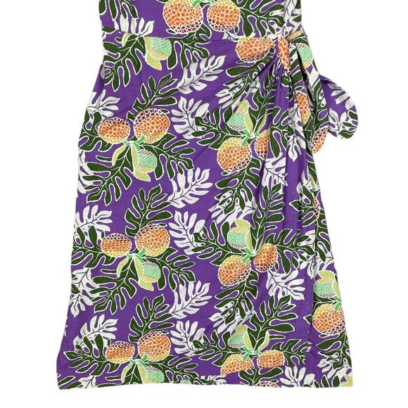 Patagonia Pataloha Dress Ulu Paradise Light Acai Size 2 Hawaiian Tropical Print - Picture 7 of 15